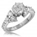 2.62 ct. TW Round Diamond Engagement Ring in F color SI-1 Clarity 